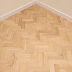 Engineered Oak Herringbone Parquet Floor 11/4 x 70 x 350mm, Rustic Grade, Square Shoulder Profile, Clear Lacquered finish available from Original Oak Flooring at Solstice Park, Amesbury Wiltshire for Nationwide Delivery