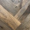 Bespoke Antique Reclaimed Solid Oak Herringbone Parquet Floors