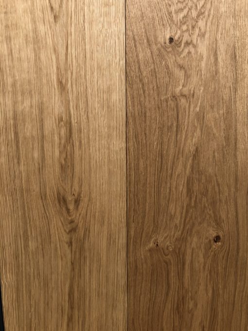 Fine Quality 300mm Wide Engineered Oak Plank Flooring with a natural oil available from Original Oak Flooring at Solstice Park Wiltshire, 300mm x 18mm x 2200mm. A, B, C, D Rustic Grade with brown filled knots. P.GCEE