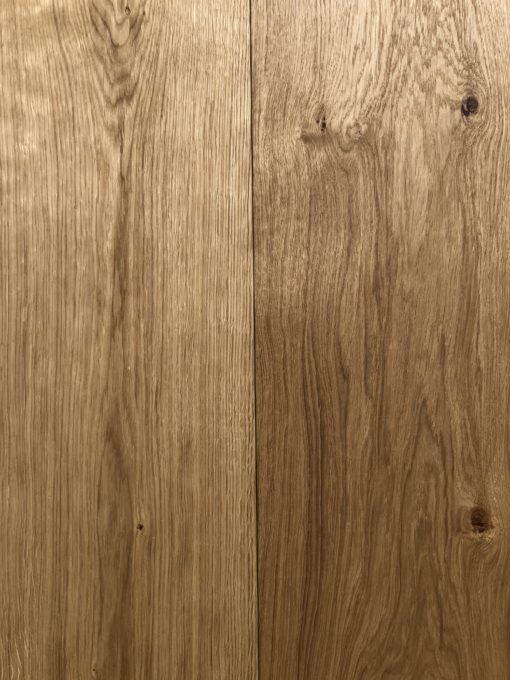 Fine Quality 300mm Wide Engineered Oak Plank Flooring with a natural oil available from Original Oak Flooring at Solstice Park Wiltshire, 300mm x 18mm x 2200mm. A, B, C, D Rustic Grade with brown filled knots. P.GCEE