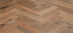 Engineered Oak Herringbone parquet Block Wood floors - Aged - Champagney (TT)