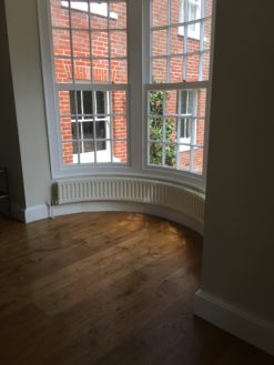 Bespoke Solid or Engineered Oak Wood Flooring with traditional finish