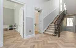 Ted Todd Furrow Engineered Oak Herringbone Parquet Wood Floors available from Charlecotes Original Oak Flooring at Solstice Park Amesbury Wiltshire. Nationwide Delivery Service 2 -3 Days