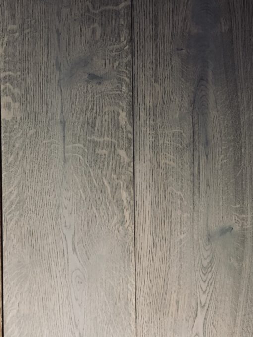 Fine Quality Wide Engineered Oak Wood Flooring Planks finished in a grey natural hardwax oil 220mm width x 20mm thickness x 2400mm lengths available from Original Oak flooring in Wiltshire - Delivery Nationwide - Visit the showrooms to explore large sample display panels. P.IUEE-FSTAKIASPH