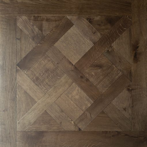 Versailles Panels Engineered Oak Flooring Character Grade-Hand Aged-Brushed & Slightly Undulating Face800mm x800mmx 20mm available from Original Oak Flooring at Solstice Park Wiltshire. Nationwide Delivery-SW NO-woot