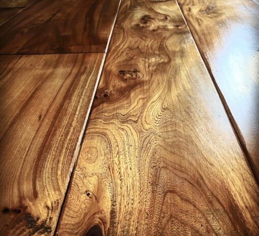 Original Antique Reclaimed Wide Plank Elm Flooring available in Solid & Engineered from Original Oak Flooring at Solstice Park Wiltshire A303