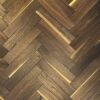 Engineered Oak Herringbone Parquet Wood Floors - Dark Smoked, Brushed and Oiled - 15/4 x 70 x 350mm available from Original Oak Flooring in Wiltshire - Nationwide Delivery