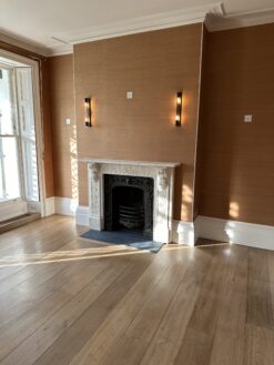 Fine Bespoke Engineered and Solid Aged Reclaimed Oak Plank Floors Widths, 300mm, 260mm 220mm 180mm Long Lengths available from Charlecotes Original Oak Flooring at Solstice Park Wiltshire. Country House