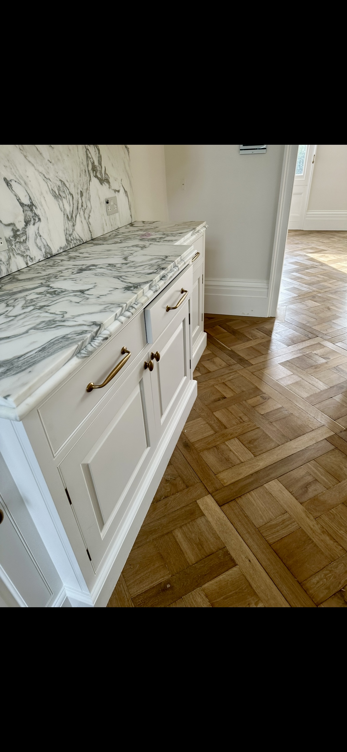 Fine Bespoke Engineered and Solid Aged Reclaimed Oak Chantilly Panels 800 x 800 x 21mm available from Charlecotes Original Oak Flooring at Solstice Park Wiltshire. Country House